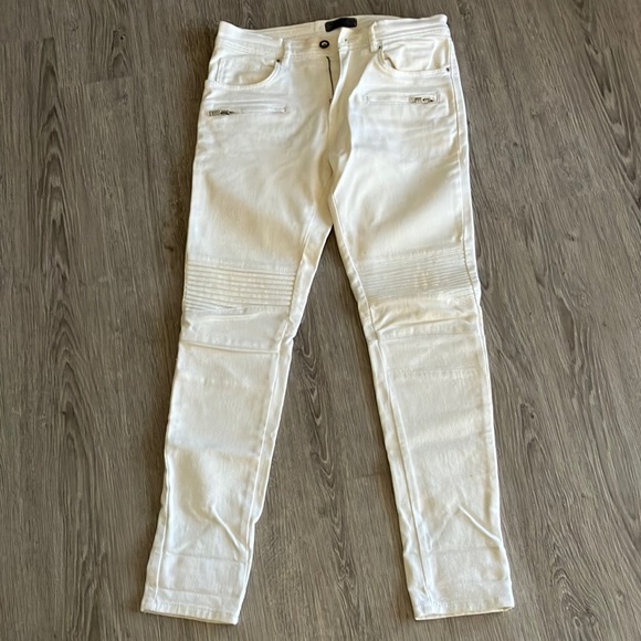 Zara Man white denim US size 31 - skinny fit - Picture 1 of 8